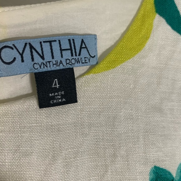 Cynthia Rowley Lemon print linen dress - Picture 5 of 5